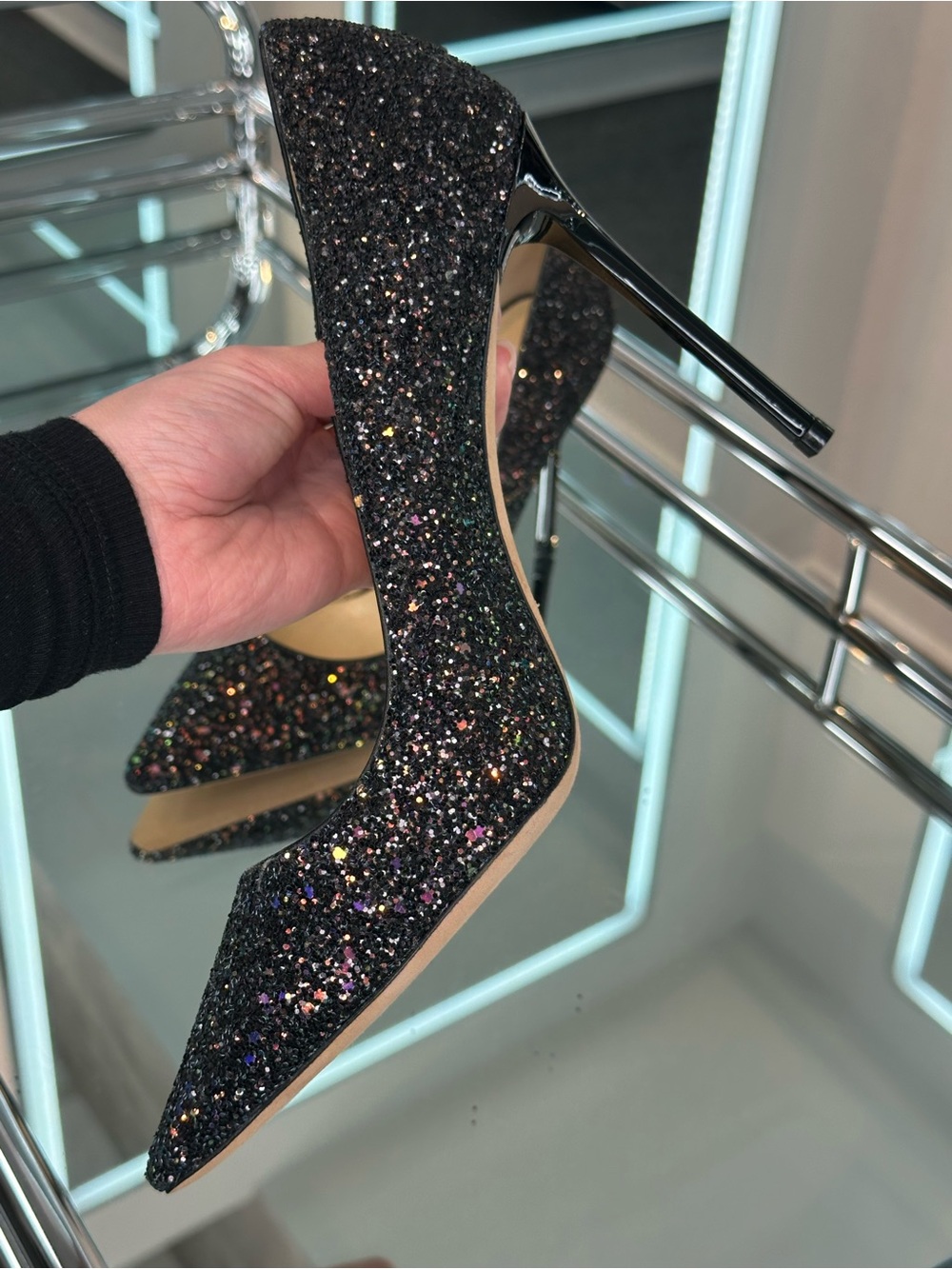 Jimmy Choo Glitter Heels